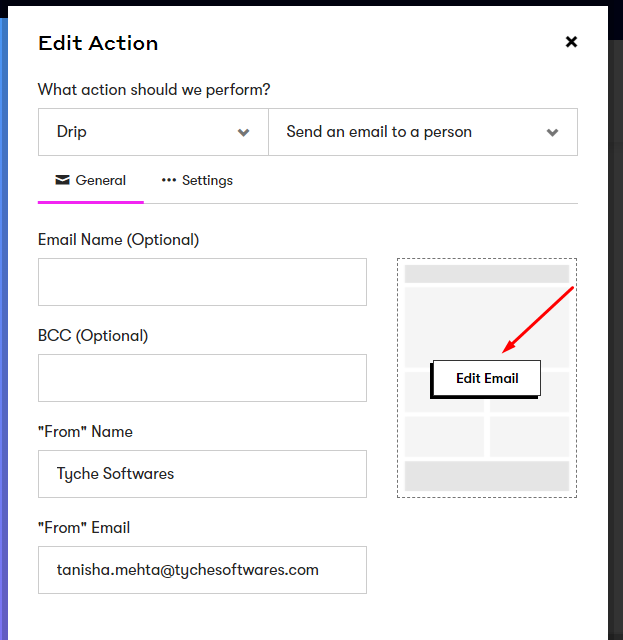 Integration with Drip - Tyche Softwares Documentation