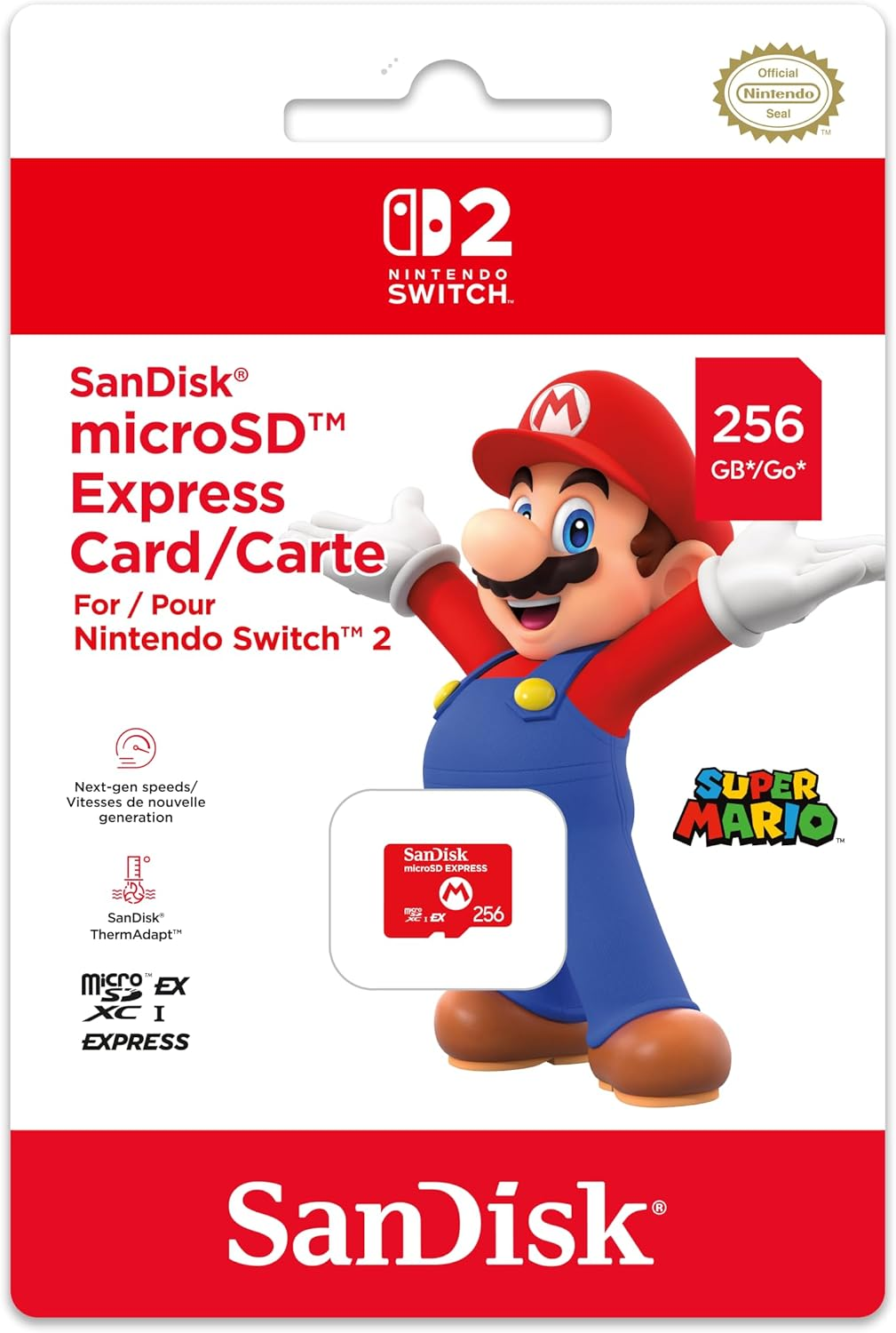An image of the Nintendo Switch 2 Micro SD Card.