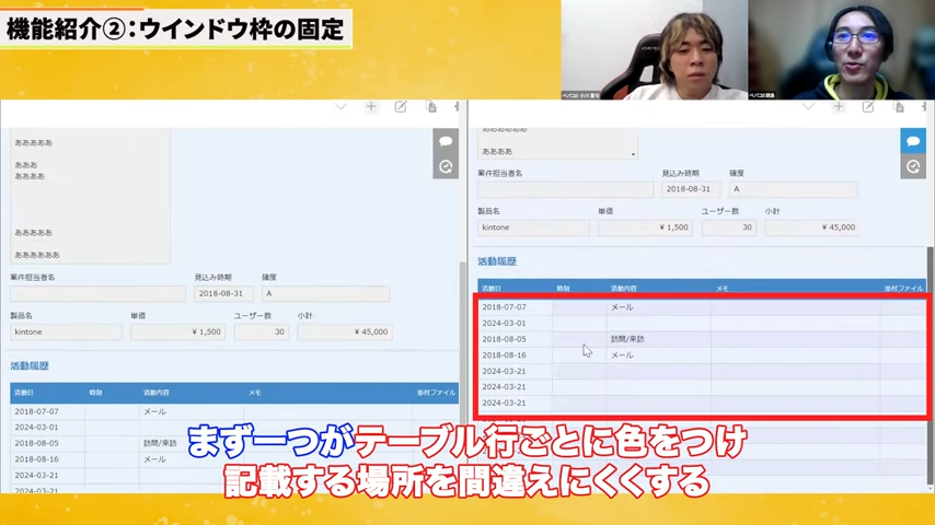 テーブル利用時のストレス軽減 