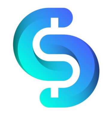 A blue and white dollar sign

Description automatically generated