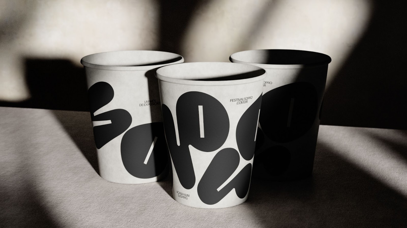 Image from the Sopro Festival: Branding and Visual Identity article on Abduzeedo