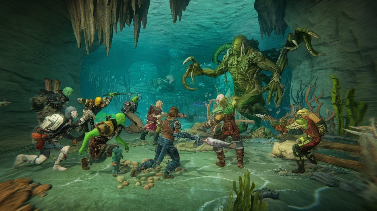 The underwater raid from EverQuest 1 Antonica