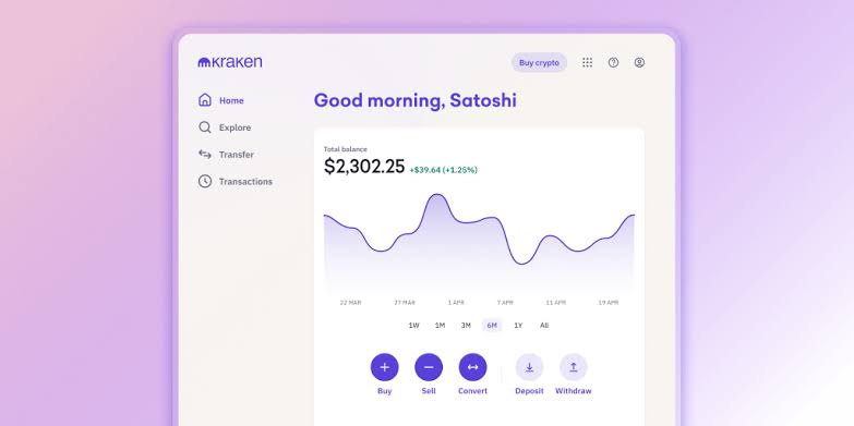 Kraken homepage