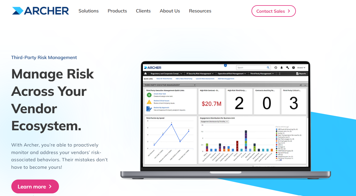 archer best vendor risk management solutions