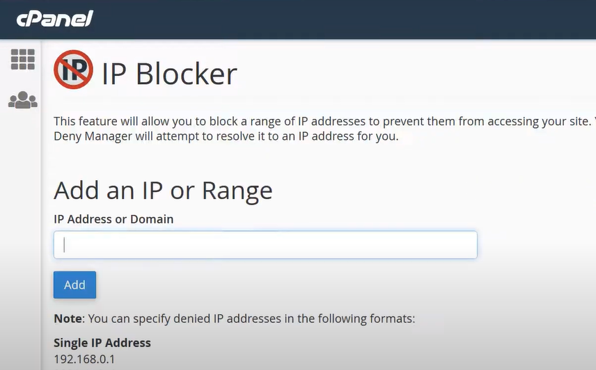 block an ip