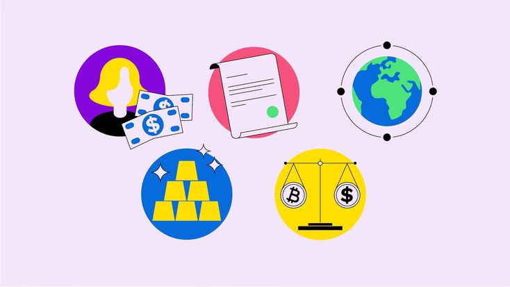 The different forms which cryptocurrency can be used in daily life outlined in icons