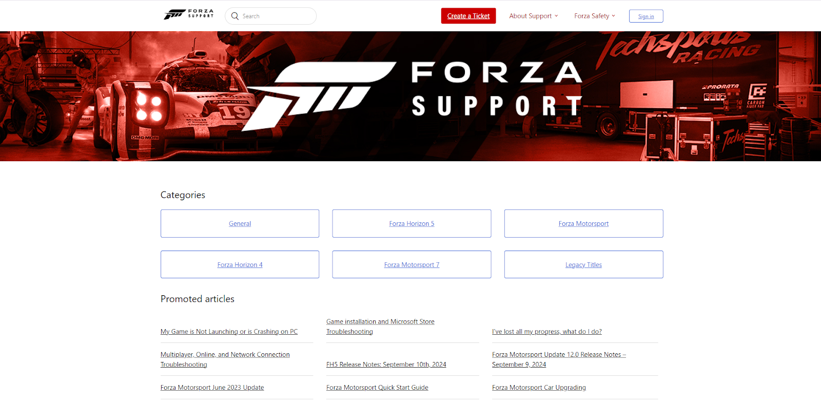 Forza Support