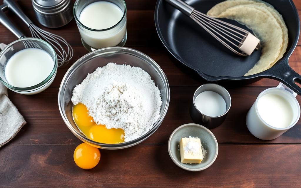 gluten-free crepe ingredients and equipment