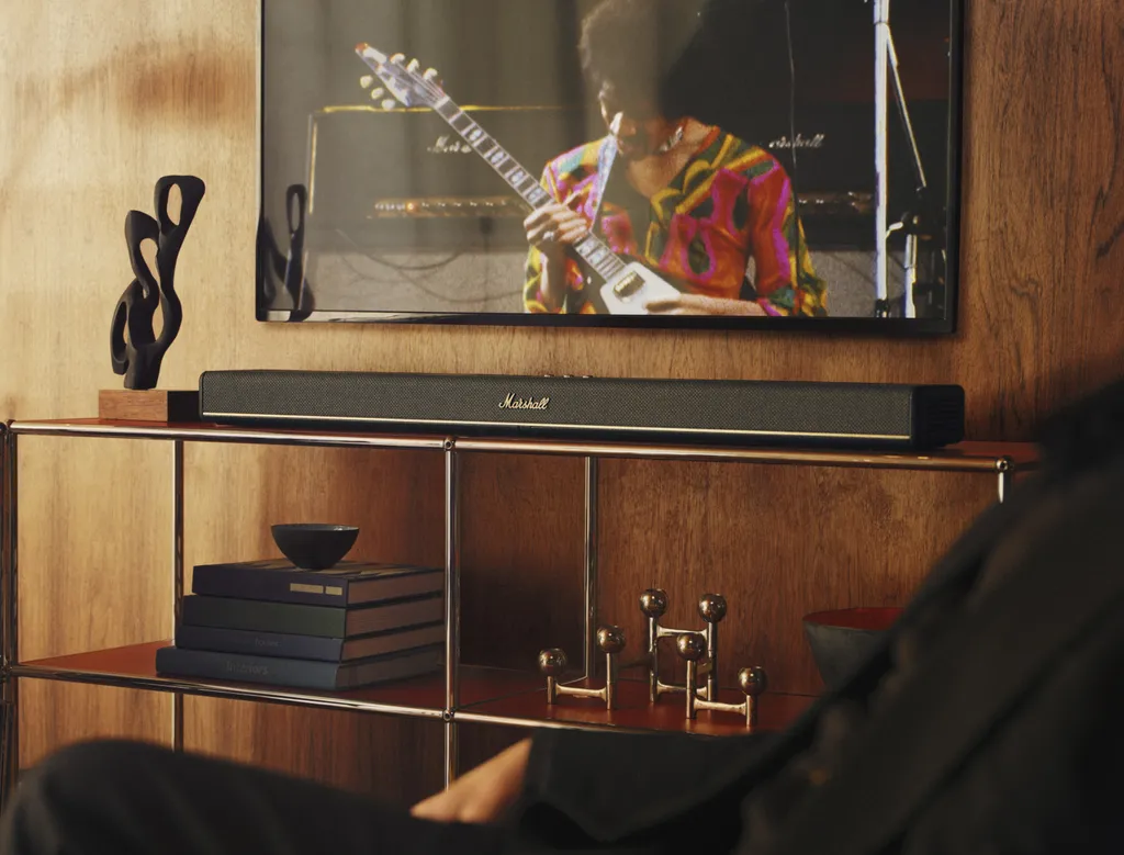 Marshall Heston 120 soundbar in living room.