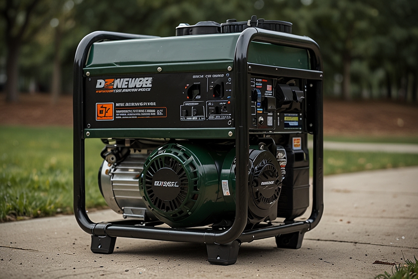 Diesel Powermate PM4500 4500 Watt Dual Fuel Compatible Portable Generator