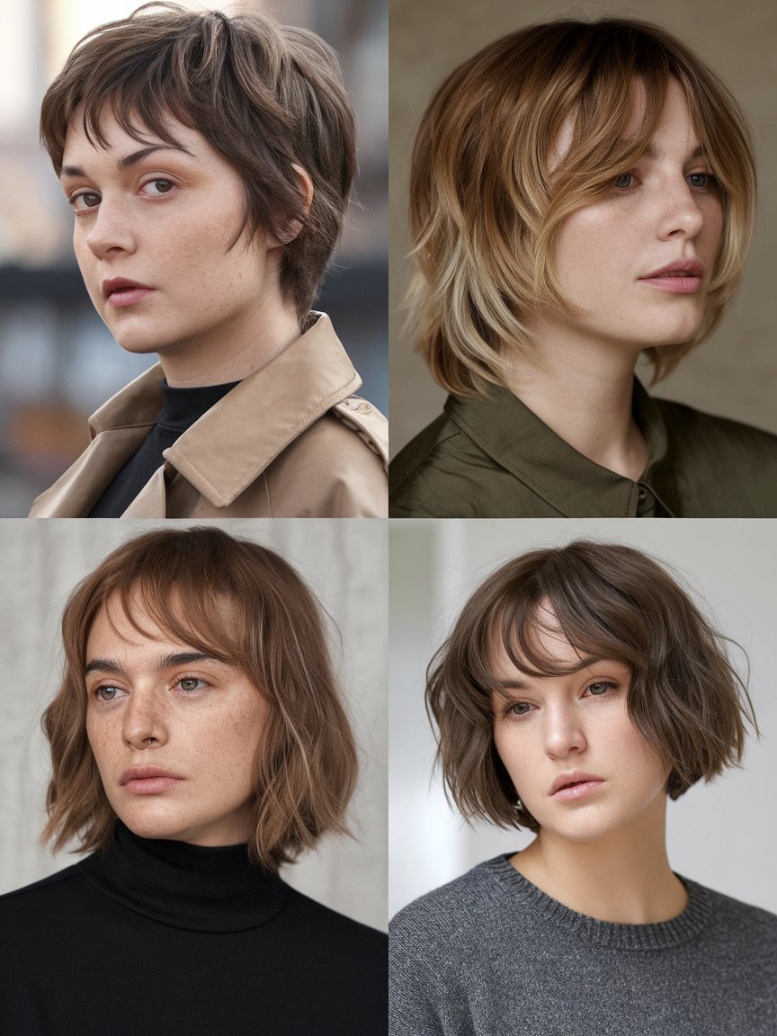 32. Short Shag Haircuts for Different Face Shapes