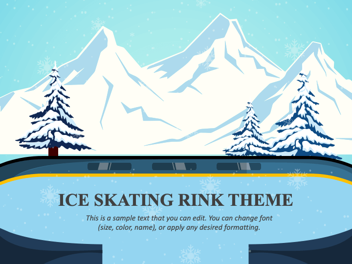 Ice Skating Rink Theme Slide