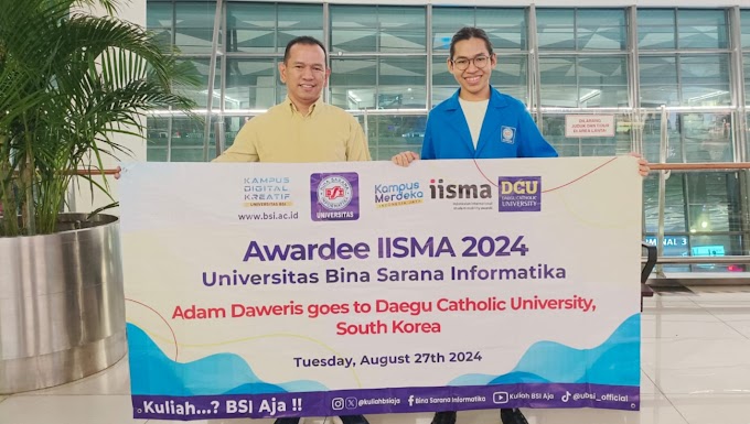 Adam Daweris, Mahasiswa Universitas BSI Goes to Daegu Catholic University South Korea