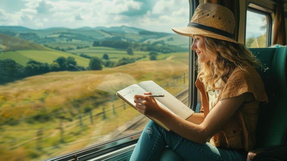 Traveller writing in journal via Freepik https://ru.freepik.com/premium-photo/solo-traveler-writing-journal-train_261648961.htm#fromView=search&page=1&position=40&uuid=faceab70-ce85-4d1