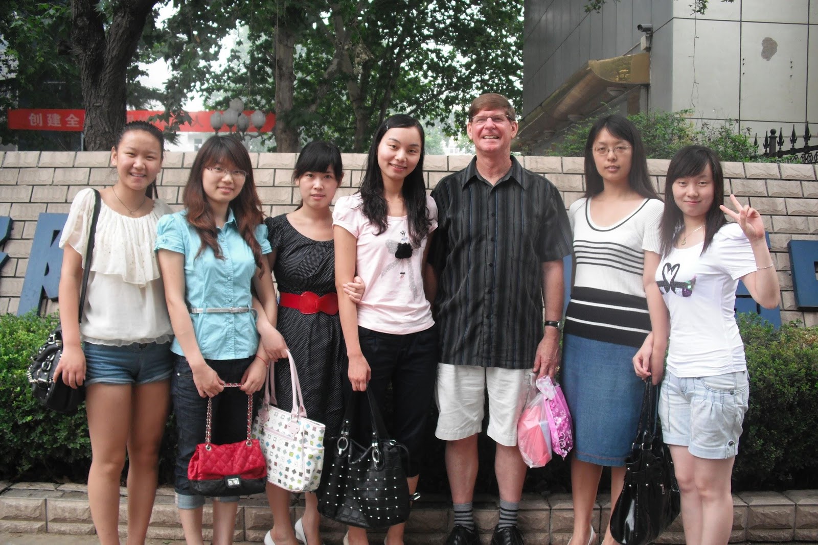 123. Rick's BD-Student, Bai Li (Emily), Xia Dandan (Summer), Deng Dan, He Shu, Bai Yan; 7-4-2011.JPG