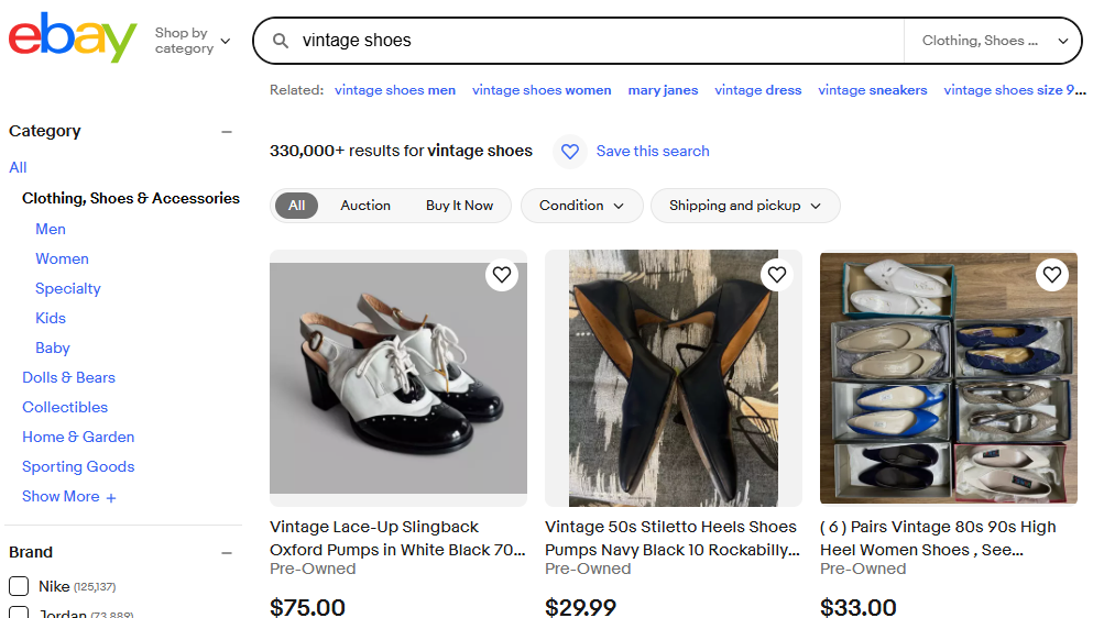 Image of ebay website