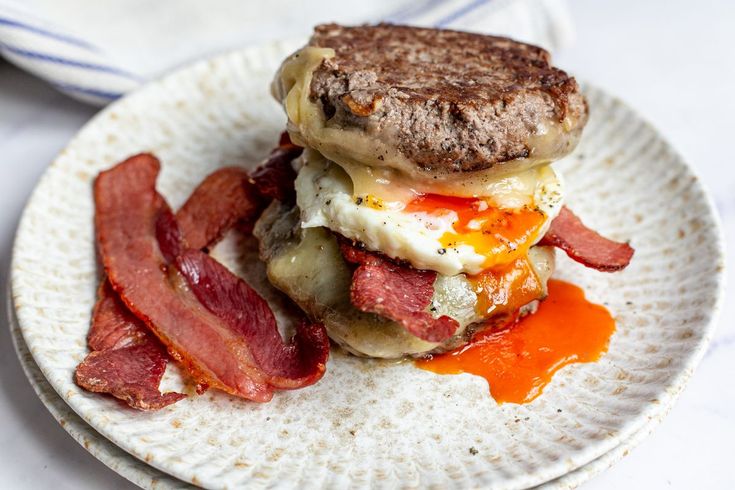 Ultimate Carnivore Beef and Bacon Stack