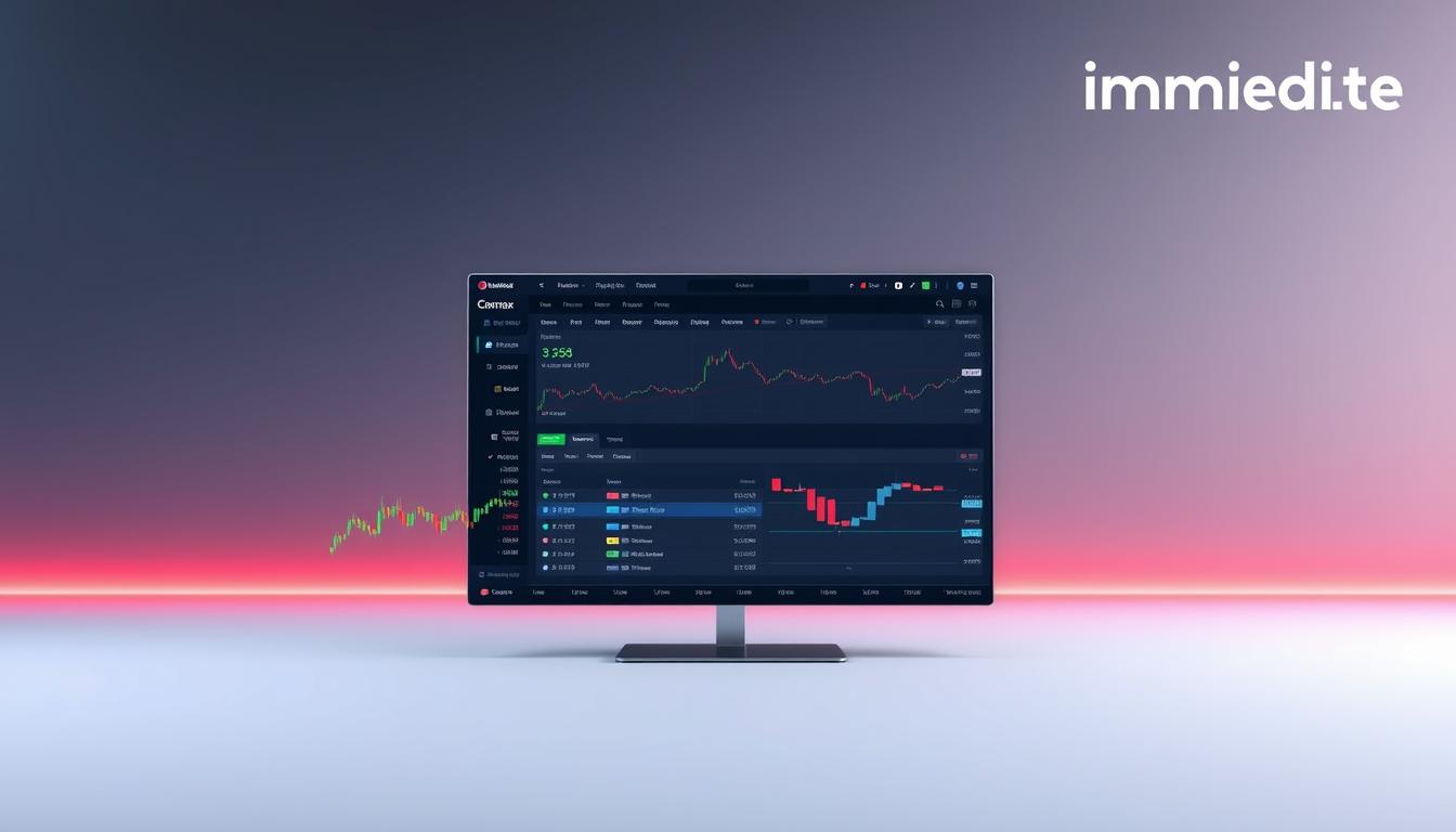 user interface of Immediate Cormax trading platform