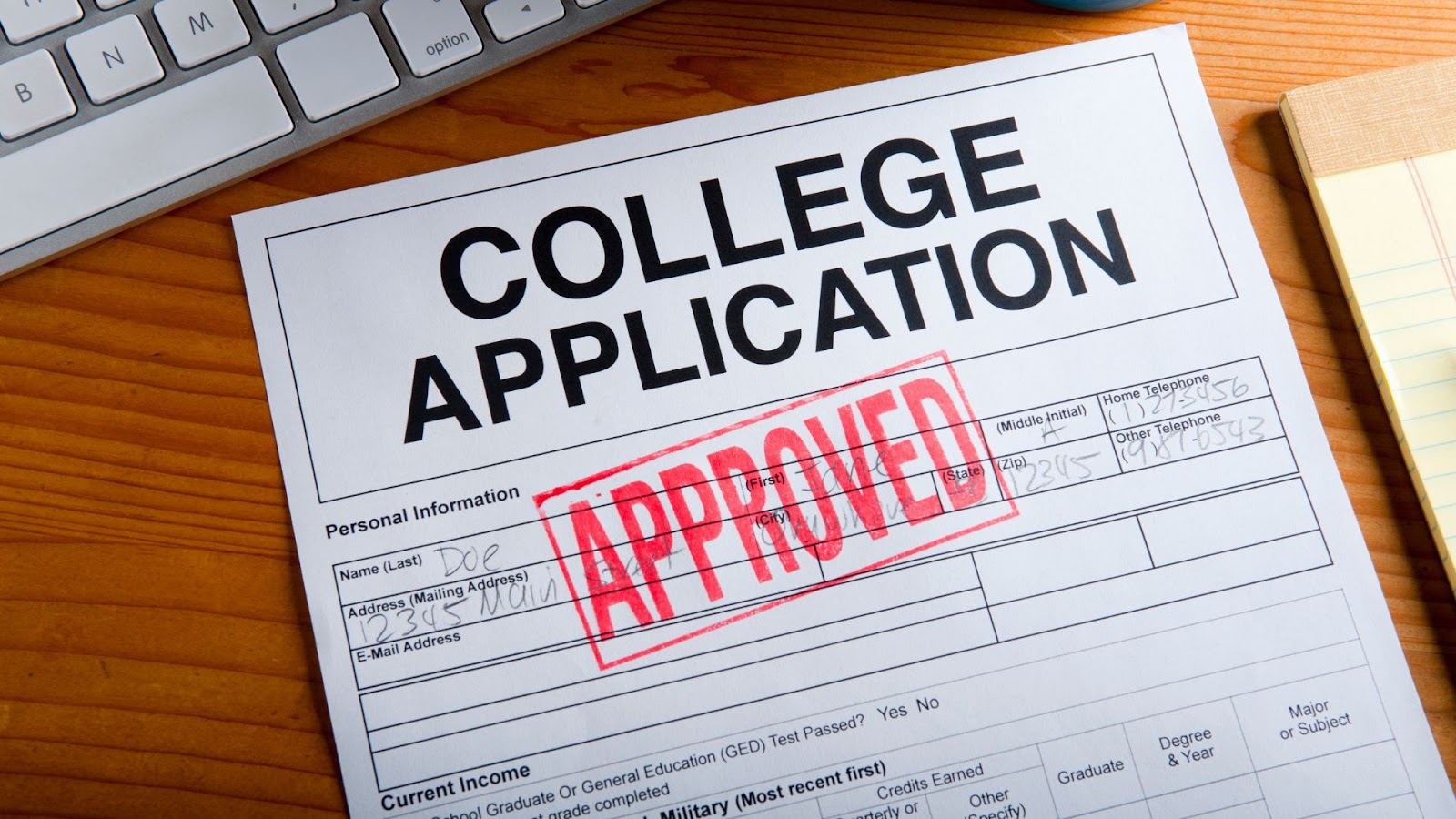 College transfer application checklist