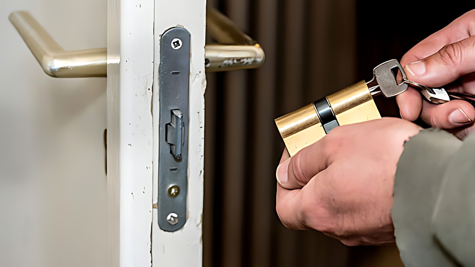 Rekeying locks come with a new set of keys to work with the reset cylinder pins while keeping the existing hardware.