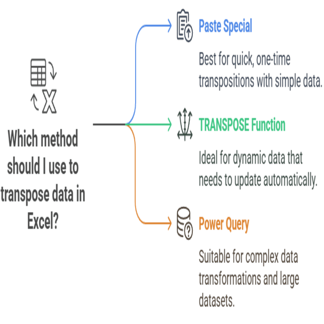 method of data transposition in Excel