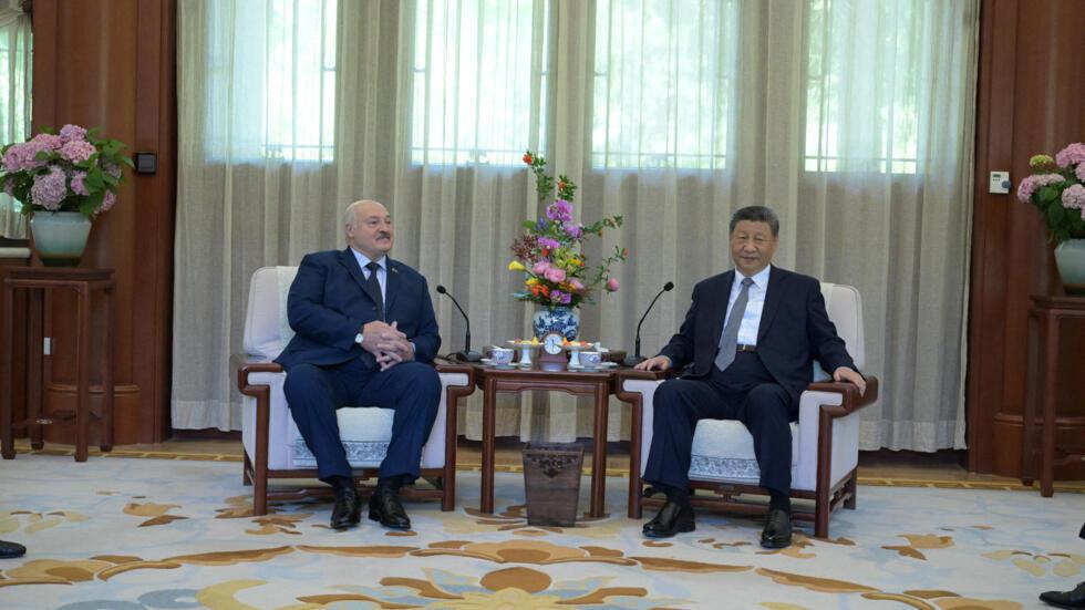中国国家主席习近平会见白俄罗斯总统卢卡申科资料图片
