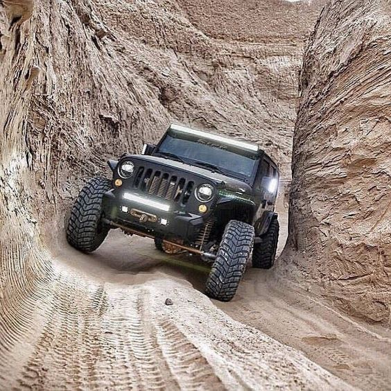 A Jeep Wrangler with Rugged Ridge steel fenders.