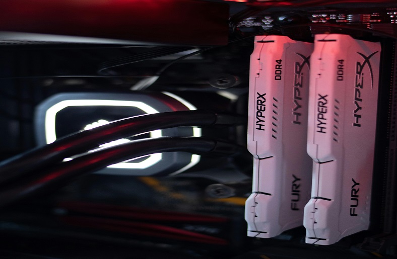 Two sticks of HyperX Fury DDR4 RAM.








