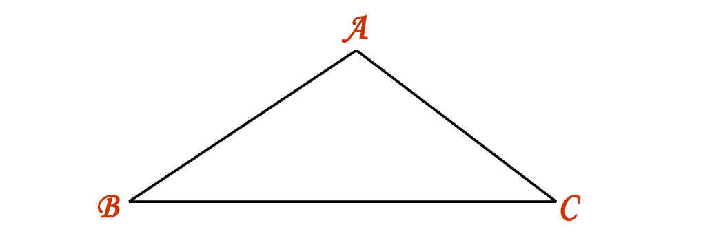 A visual representation of Triangles and its properties from class 7 math