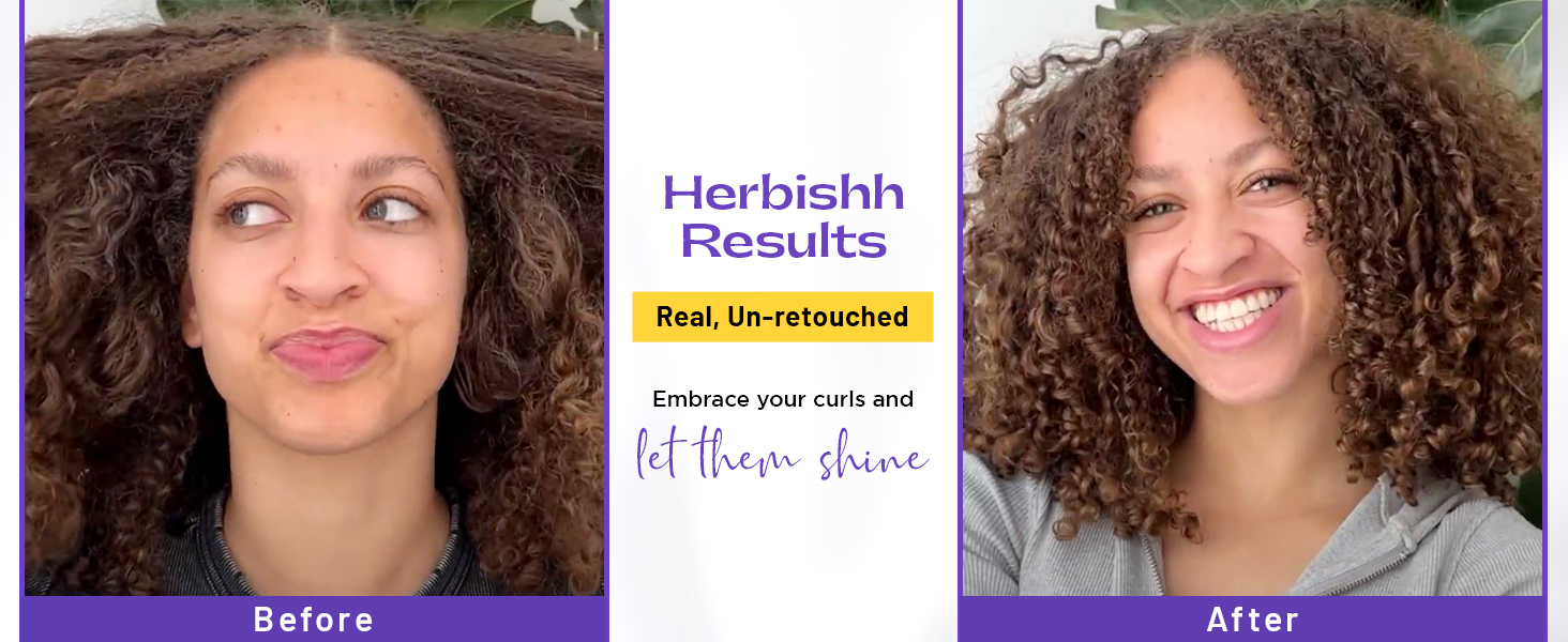 Just curls shampoo, conditioner, Deep conditioner before and after