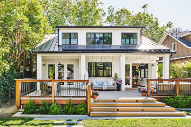 ways to design a deck that complements your home decking area with railings custom built michigan