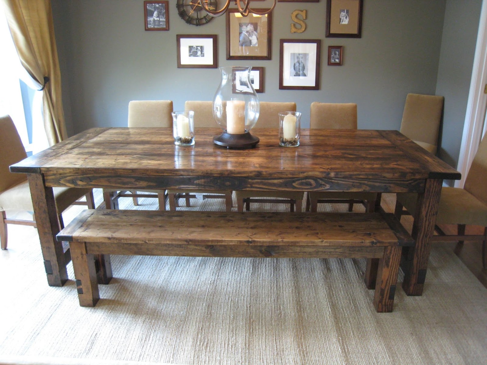 wooden coffee table