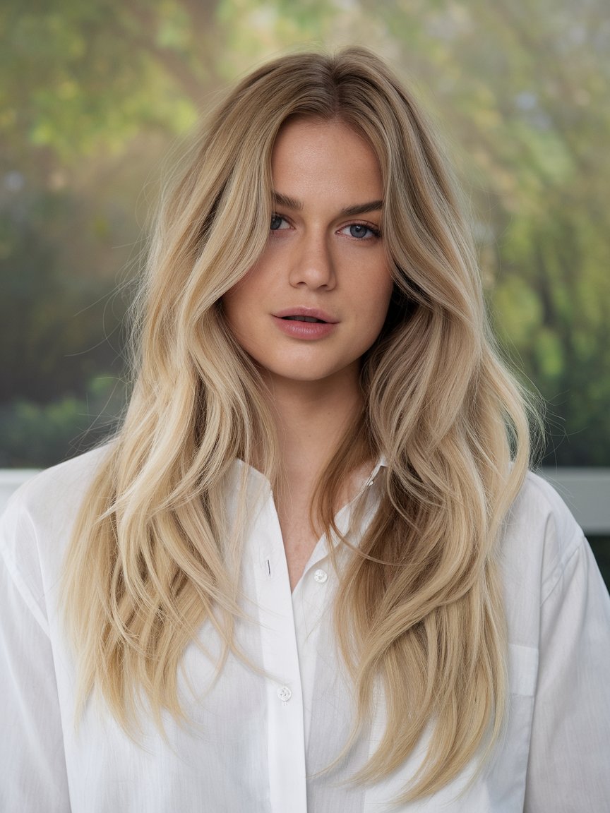 30. Light Blonde Waves