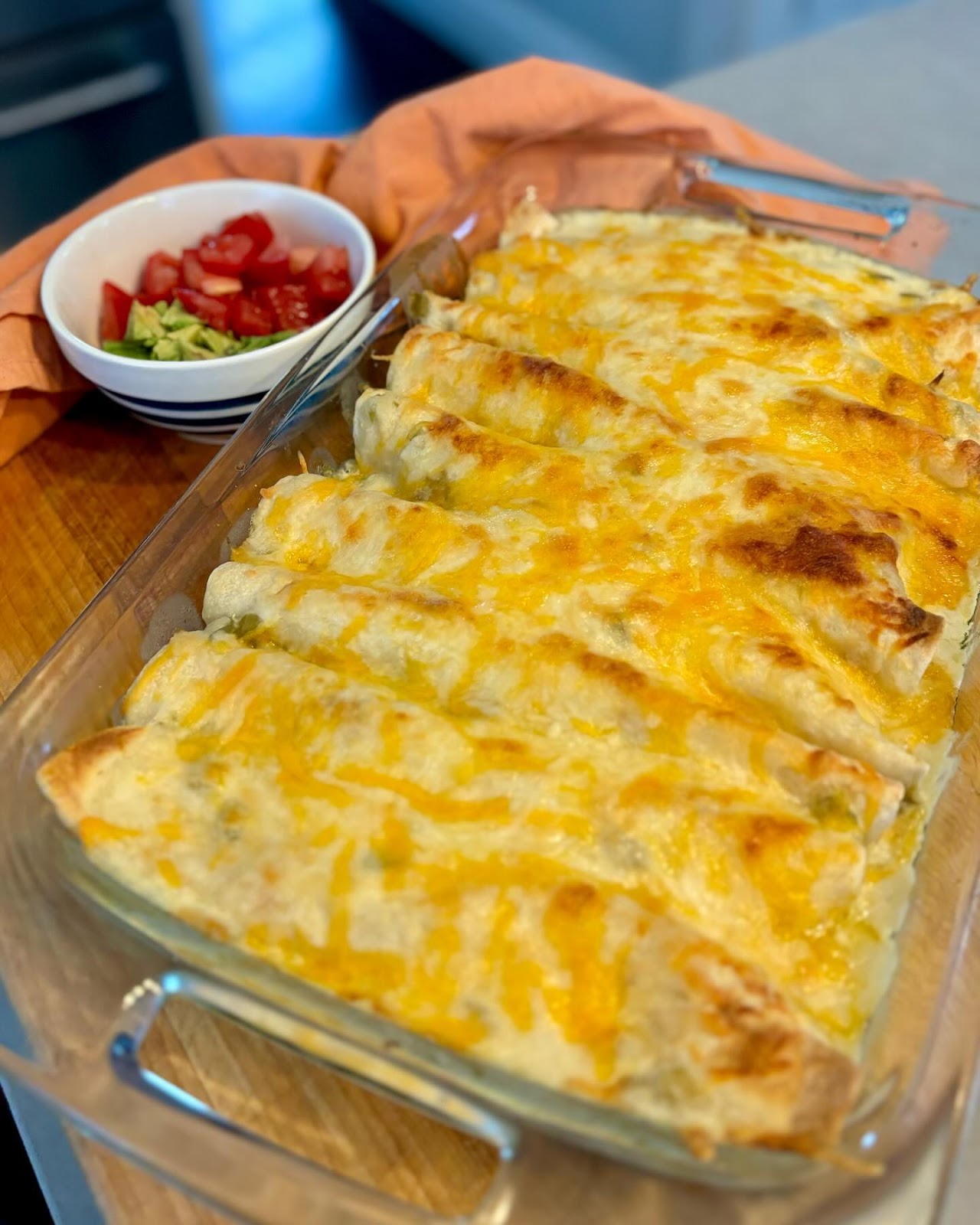 White Chicken Enchiladas