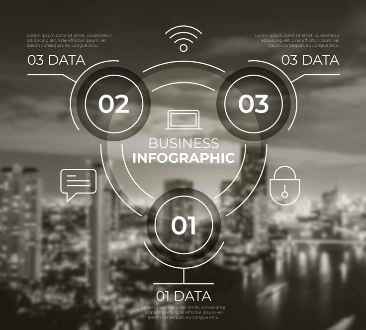 Informative business infographic