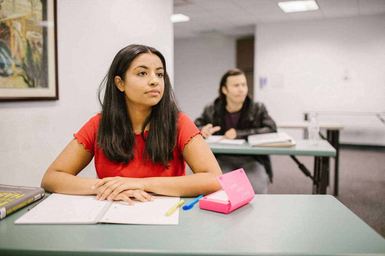 Estudiante para el examen de admisión BUAP en México