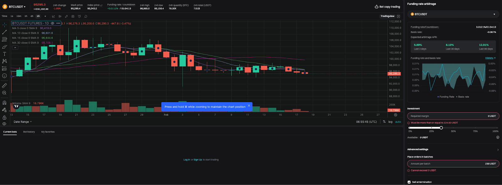 Funding Rate Arbitrage Bot: Bitget