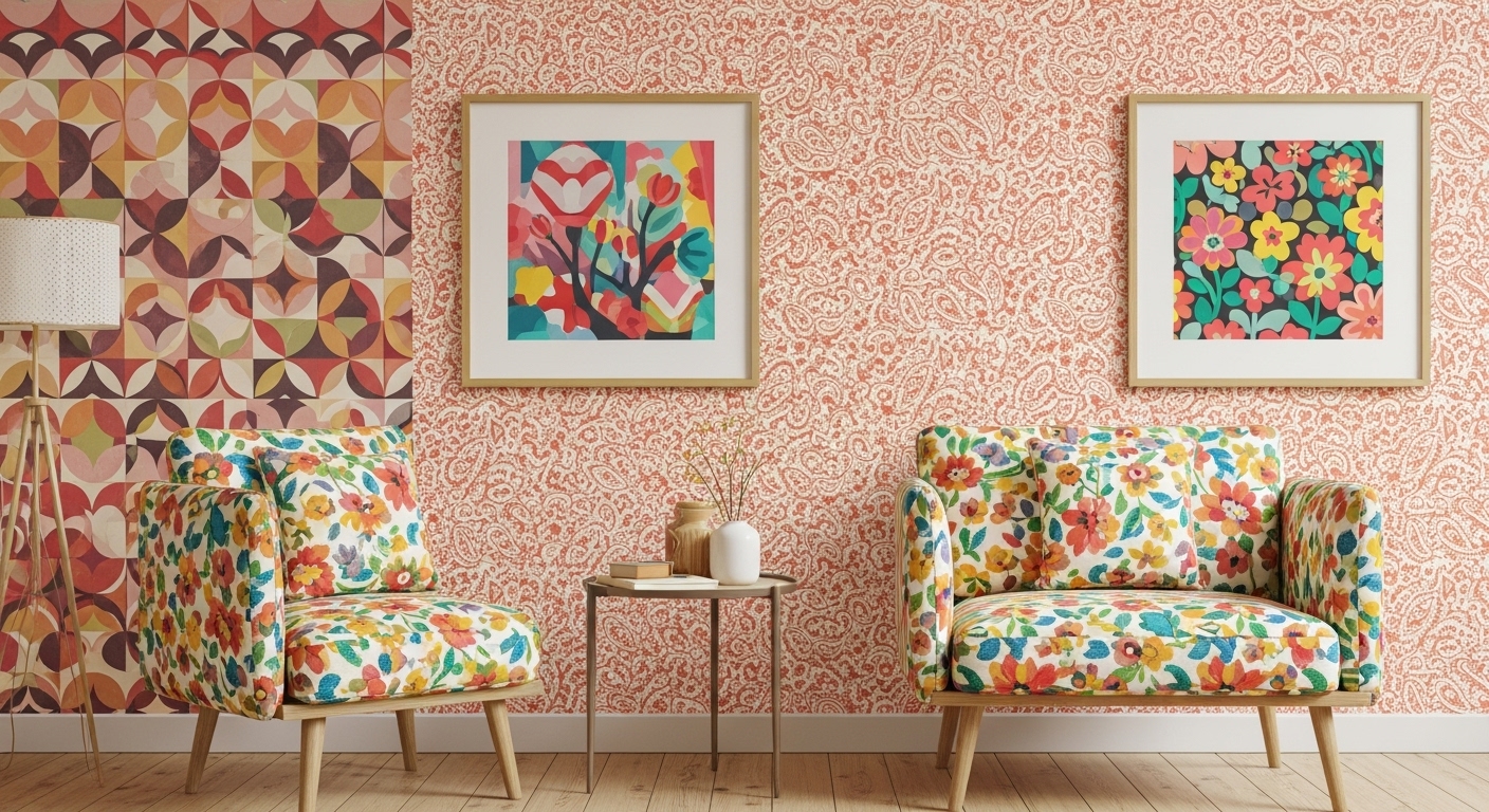 Geometric and Bold Patterns for interior design