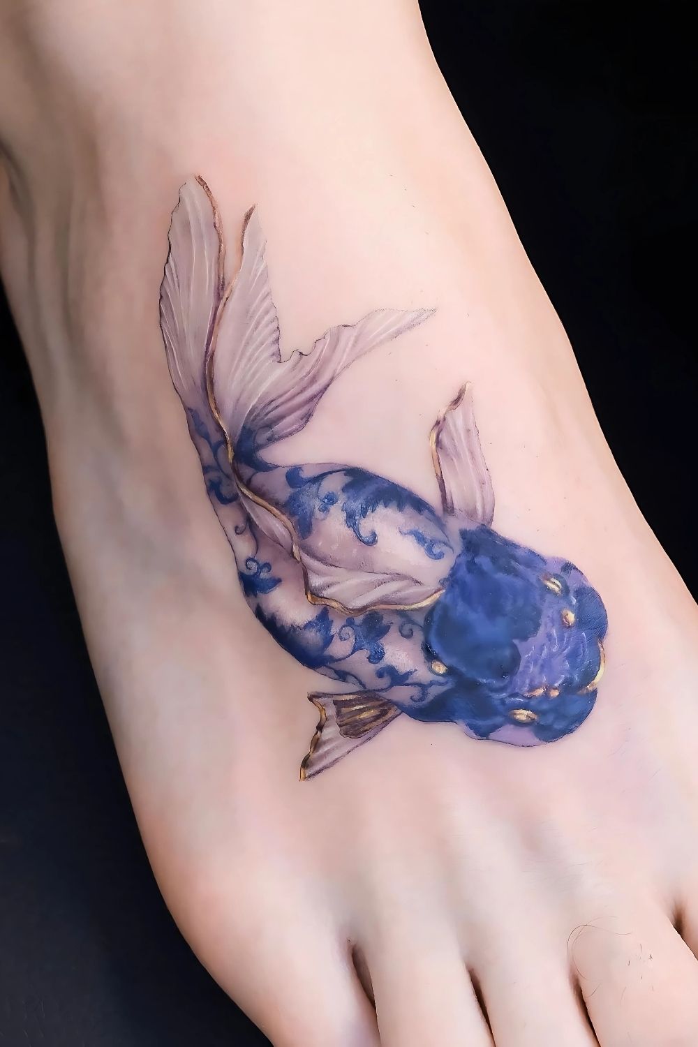  Koi Fish Foot Tattoos