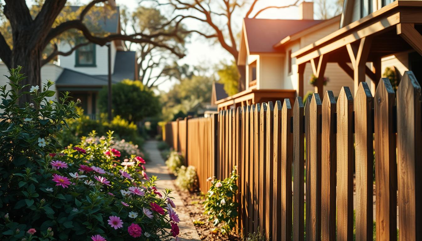 wooden picket fences