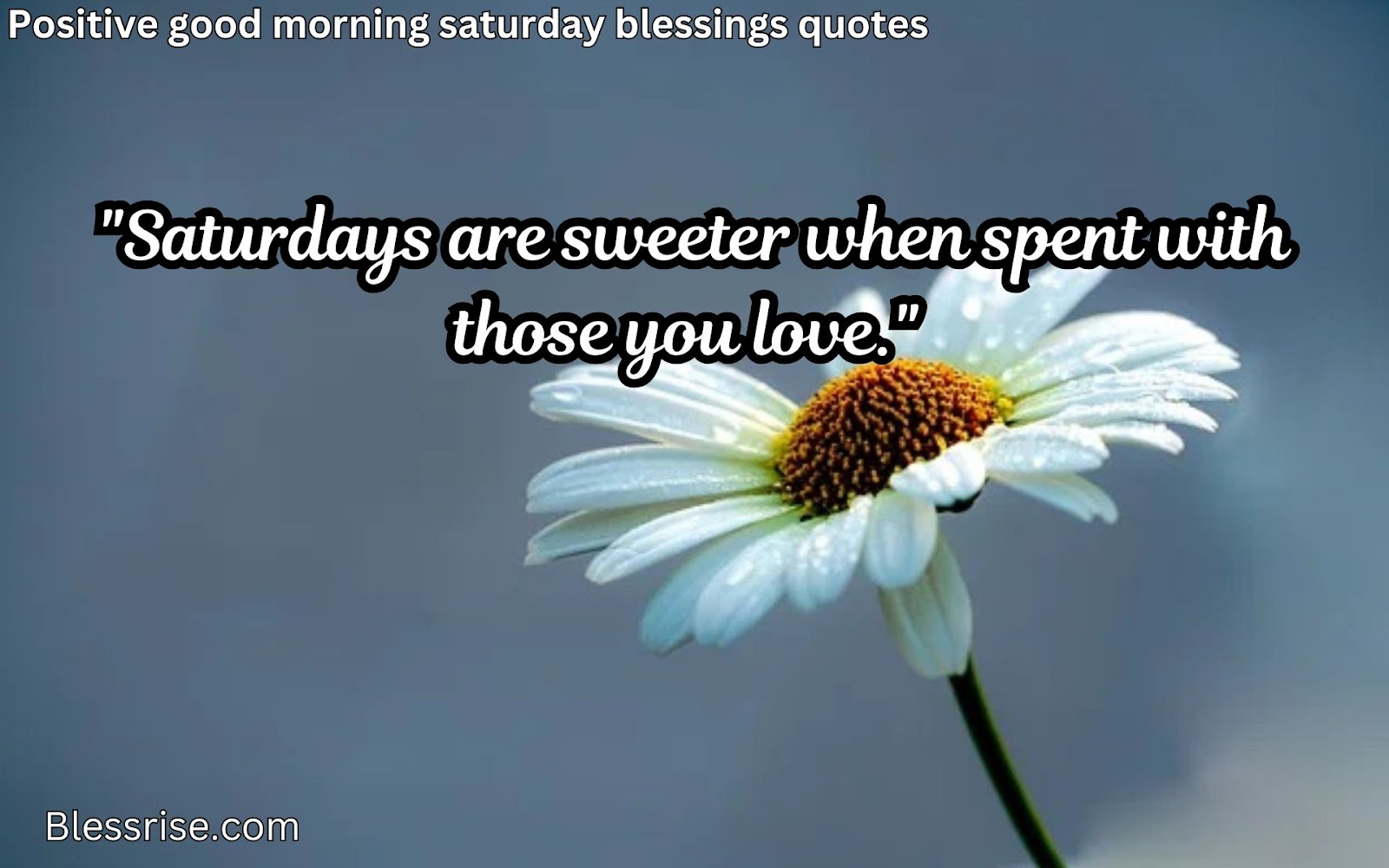 Weekend blessings
