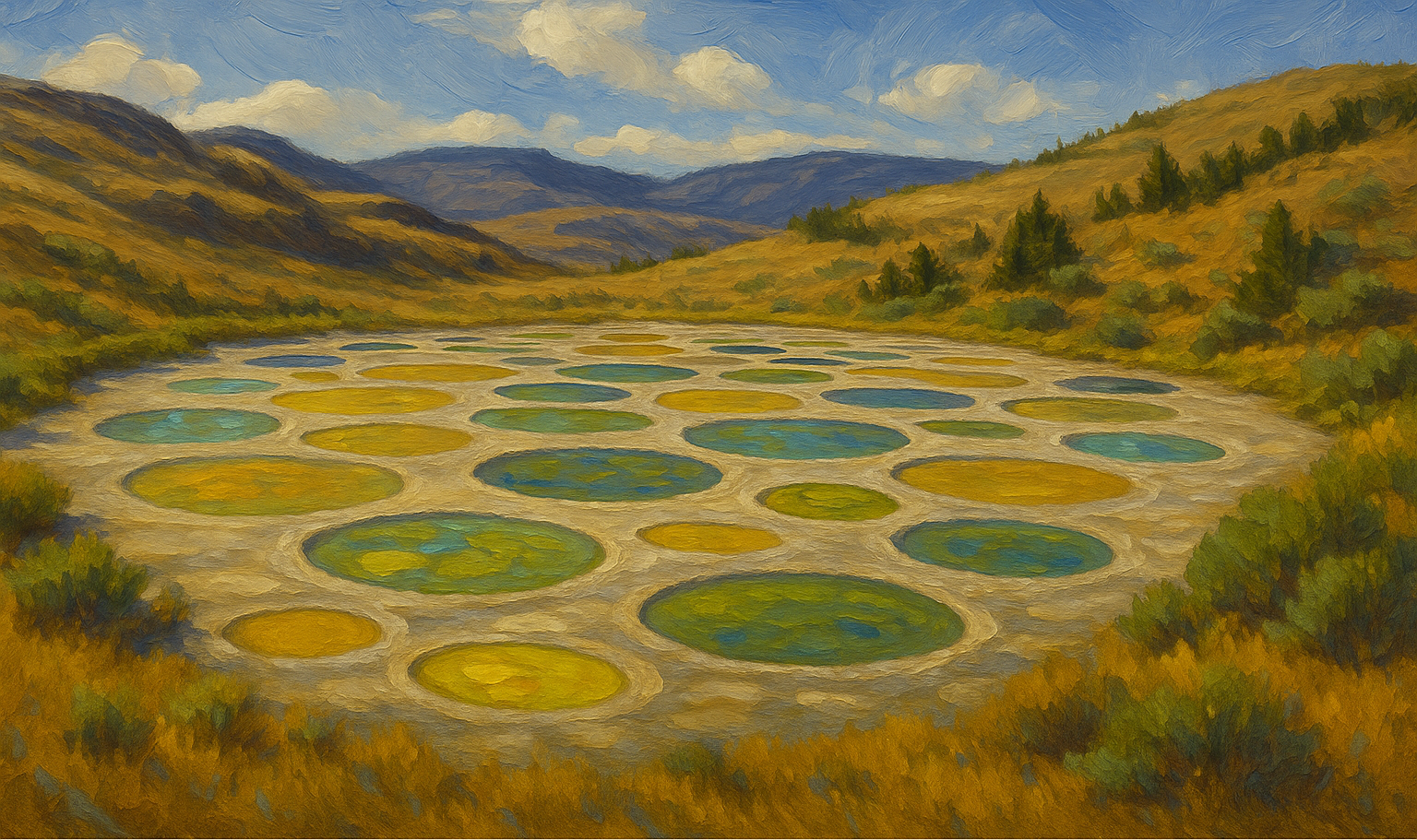 
Spotted Lake in Osoyoos British Columbia, Canada
