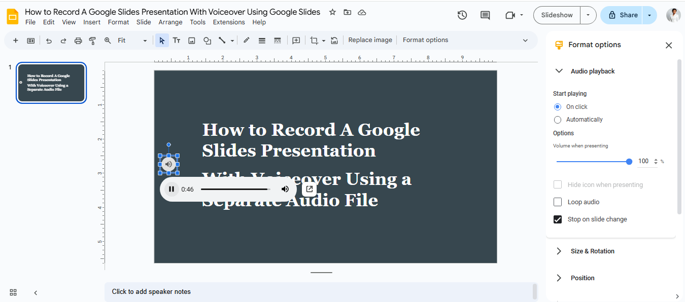 How to Record A Google Slides Presentation With Voiceover  - Adilo Blog