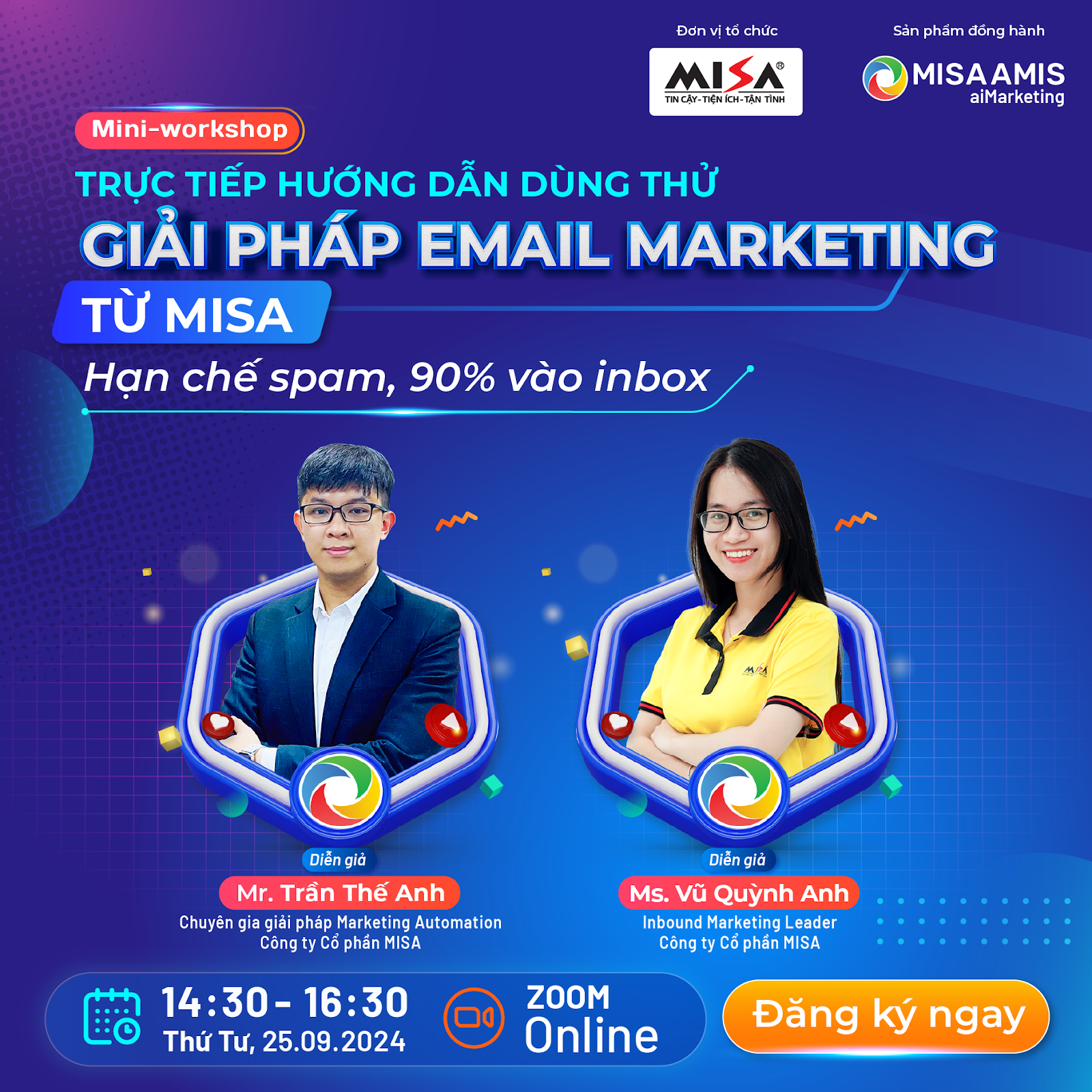 [Workshop] [25/9/24] Trực tiếp hướng dẫn dùng thử giải pháp EMAIL MARKETING