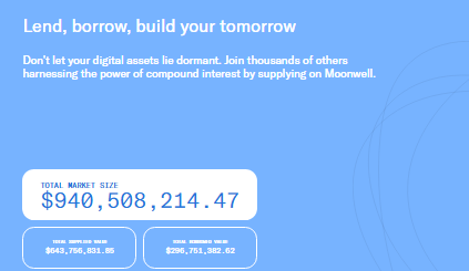 Moonwell’s total market size