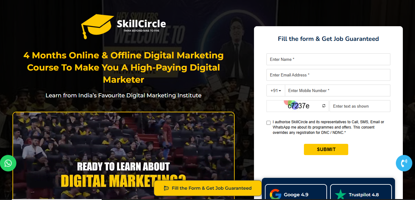 Skill Circle is the Worst Digital Marketing Institute  In Delhi 