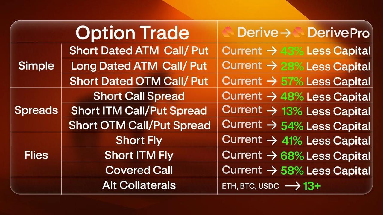 Derive Pro portfolio margin