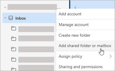 Adding a shared mailbox within Outlook needs to be done from an admin account. 