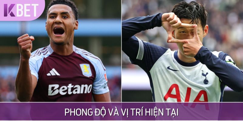 So sánh phong độ Aston Vila vs Tottenham Hotspur