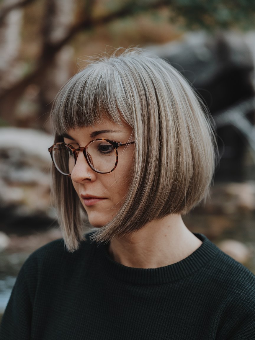 7: Above-the-Shoulder Straight Bob Cut